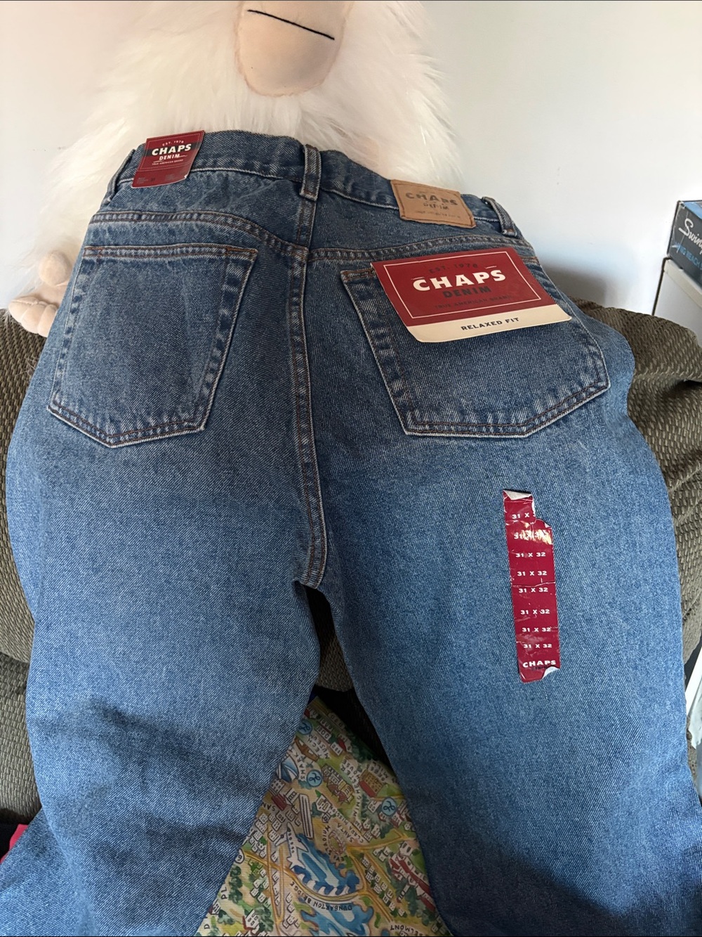 Chaps Women's High-Rise Blue Denim Jeans